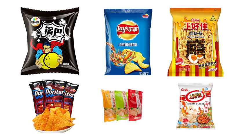 RL-GD8-200R/260R/320R休閑食品爆米花系列全自動包裝機樣品