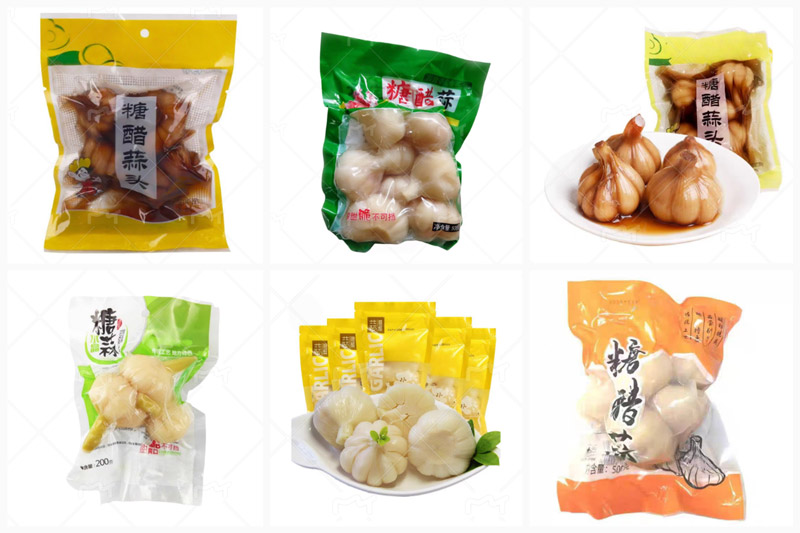 RL-GD8-ZK10-200/240糖醋蒜真空包裝機樣品